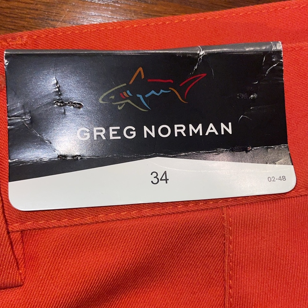 NWT Greg Norman Orange Shorts - Picture 5 of 8